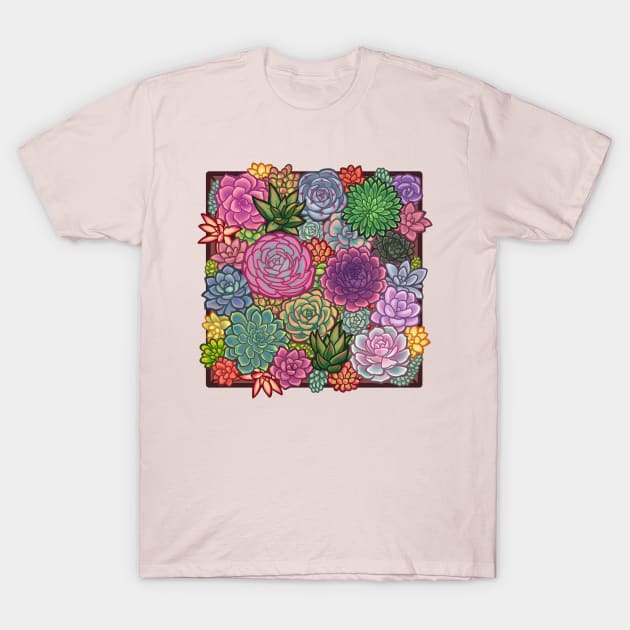 Succulent Garden 1 T-Shirt by DoomedDreamer